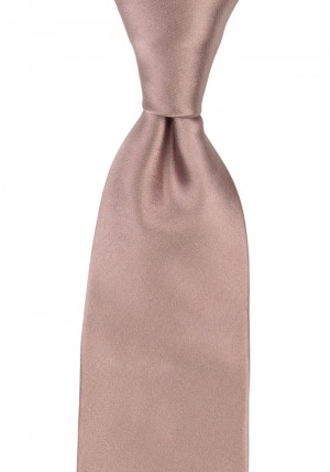 Satin Rose Taupe cravate classique