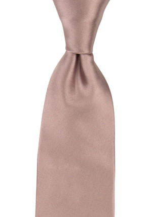 Satin Rose Taupe cravate