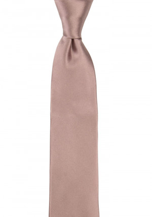 Satin Rose Taupe cravate slim