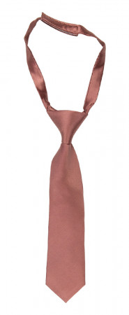 Satin Rose Wood petite cravate enfant pré-nouée