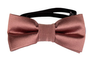 Satin Rose Wood nœud papillon bébé