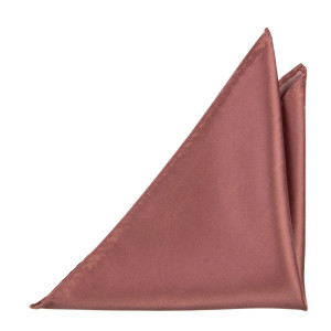 Satin Rose Wood pochette de costume