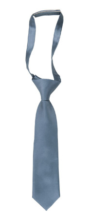 SATIN SLATE BLUE petite cravate enfant pré-nouée