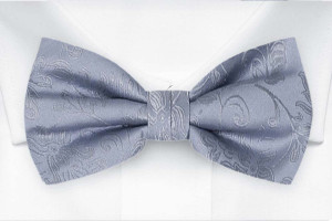 SAVETHEDATE Dusty blue nœud papillon pré-noué