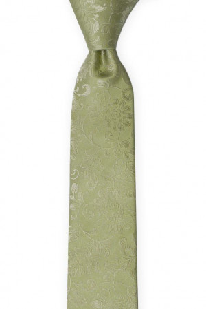 SAVETHEDATE Tea green cravate slim