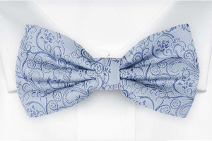 SCROLLER Light blue nœud papillon