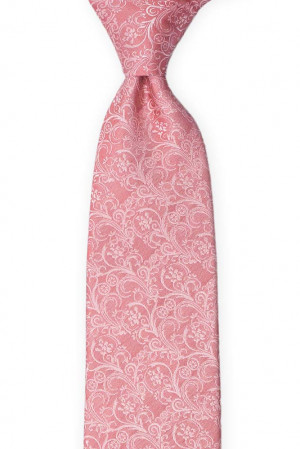 SCROLLER Vintage pink cravate classique