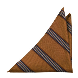 SERIOUSSTRIPES BURNT ORANGE pochette de costume
