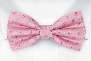 SETTLEDOWN Light pink nœud papillon