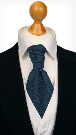 SNAZZY Dark blue lavallière pré-noué