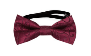 SNAZZY Dark red nœud papillon bébé