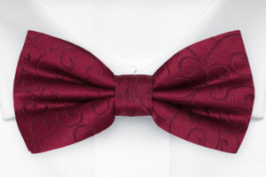 SNAZZY Dark red nœud papillon pré-noué