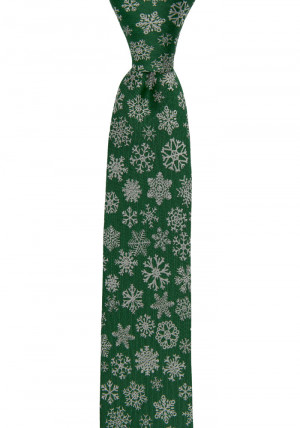 SNOFLINGA Green cravate slim