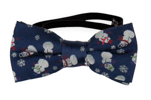 SNOWFALLEN BLUE nœud papillon bébé