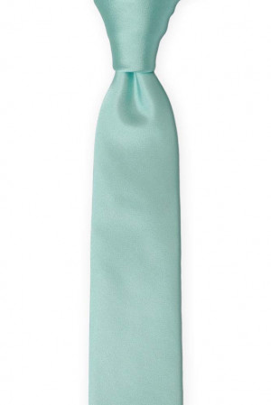 SOLID Aquamarine turquoise cravate slim