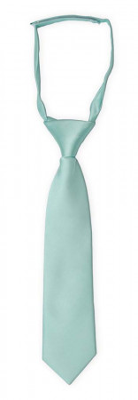 SOLID Aquamarine turquoise petite cravate enfant pré-nouée