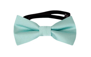 SOLID Aquamarine turquoise nœud papillon bébé