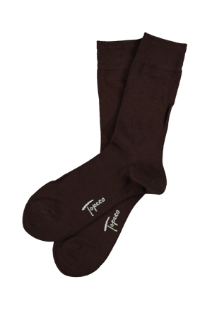 SOLID BAMBOO DARK BROWN chaussettes