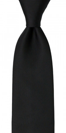 SOLID Black cravate classique