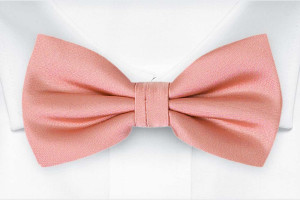 SOLID Blush pink nœud papillon pré-noué