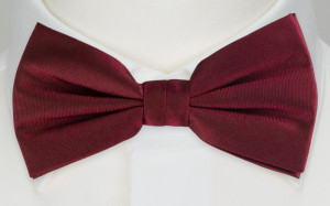 SOLID Burgundy nœud papillon