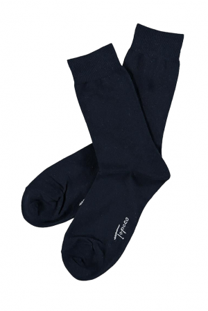 SOLID COTTON NAVY chaussettes