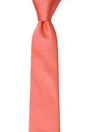 SOLID Dark coral cravate pour enfant medium