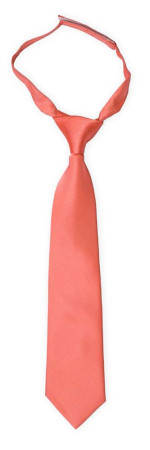 SOLID Dark coral petite cravate enfant pré-nouée
