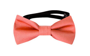 SOLID Dark coral nœud papillon bébé