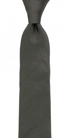 SOLID Dark grey cravate slim