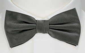 SOLID Dark grey nœud papillon pré-noué