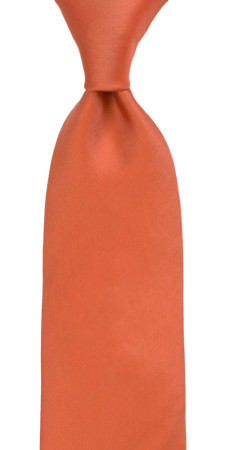 SOLID Dark peach cravate