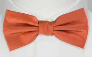 SOLID Dark peach nœud papillon pré-noué