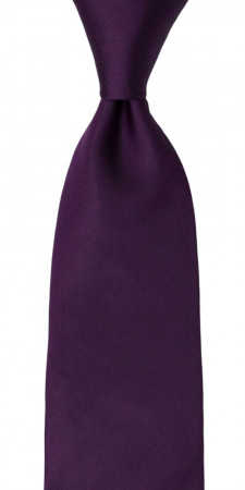 SOLID Dark purple cravate classique