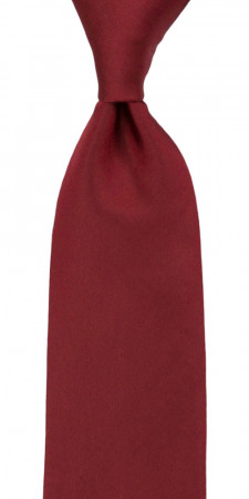 SOLID Dark red cravate