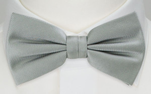 SOLID Grey nœud papillon pré-noué