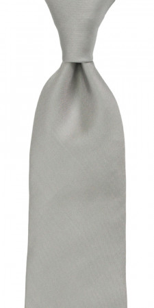 SOLID Light grey cravate classique