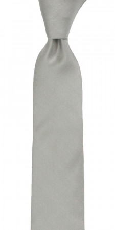 SOLID Light grey cravate slim
