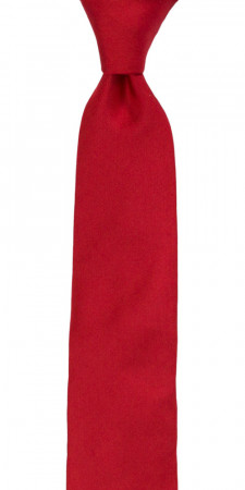 SOLID Light red cravate slim
