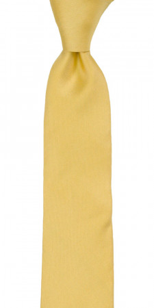 SOLID Light yellow cravate slim