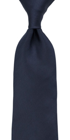 SOLID Navy blue cravate
