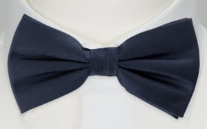 SOLID Navy blue nœud papillon pré-noué