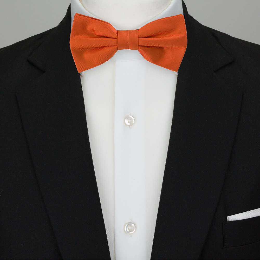 Nœud Papillon Clip-on Orange Et Noir Motif Citrouille Pour Garçon - Fait Main Aux USA, Neuf Sans étiquette