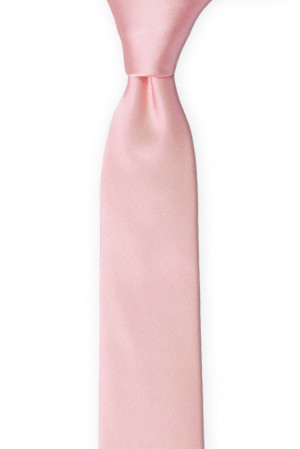 SOLID Pale pink cravate slim