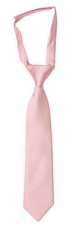 SOLID Pale pink petite cravate enfant pré-nouée