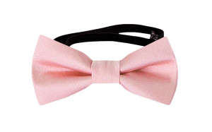 SOLID Pale pink nœud papillon bébé