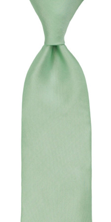 SOLID Pastel green cravate
