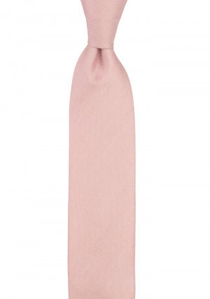 Solid Powder Pink cravate slim