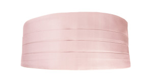Solid Powder Pink ceinture de smoking