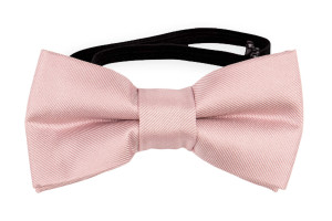 Solid Powder Pink nœud papillon bébé